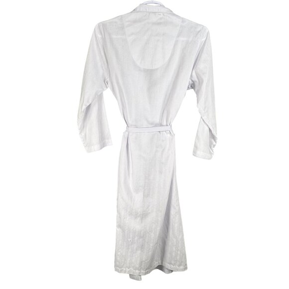 Miss Elaine Womens L Lavender Embroidered Floral Robe Pockets Feminine Timeless - Picture 13 of 14